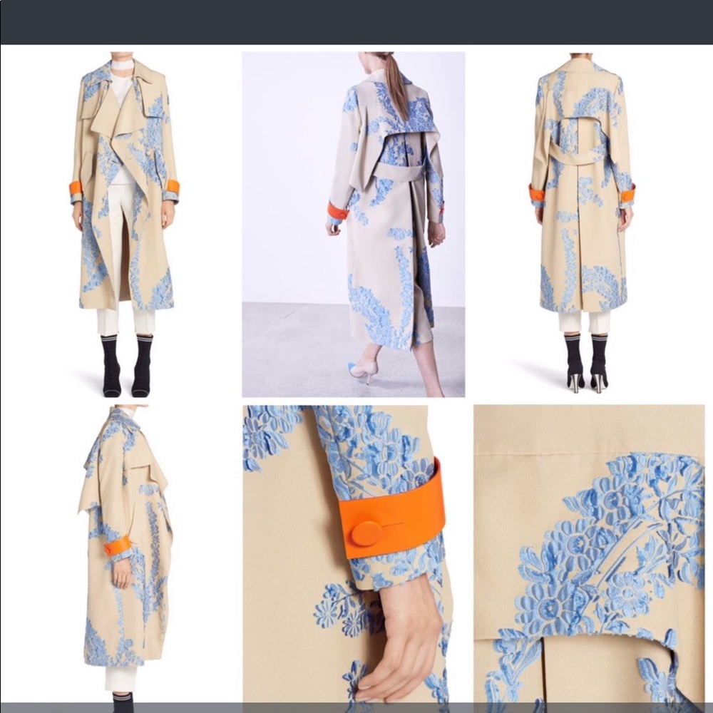 ISO Fendi Fil Coupe Organza Oversized Coat